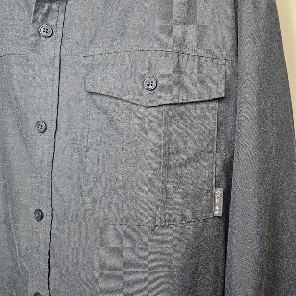 Columbia Omni-wick Men's Gray Button Down XL - Picture 4 of 8